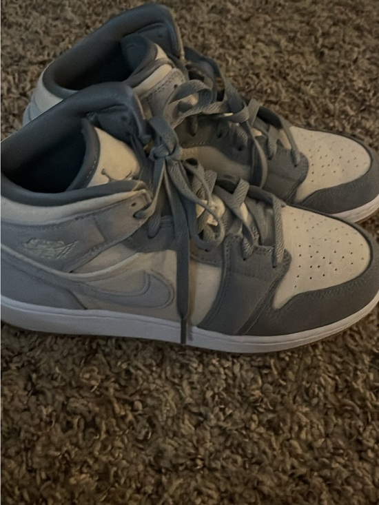 Jordan Shoes - nike air jordan 1 mid coconut milk particle grey